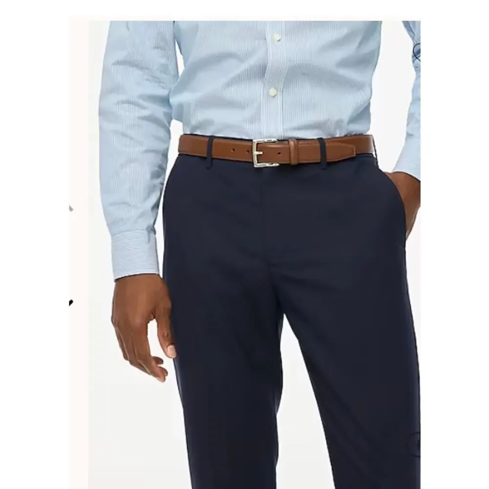 J.Crew Mens Thompson Pant Size 29x32 Navy Blue Wool Blend Four Season NWT #571